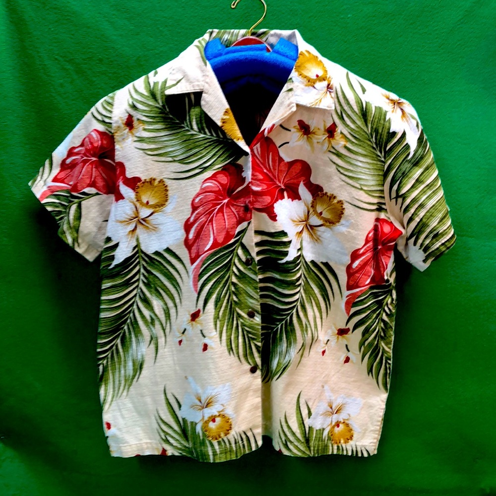 Vintage Made in Hawaii Bishop St Hawaiian Shirt Women’s Size 2XL